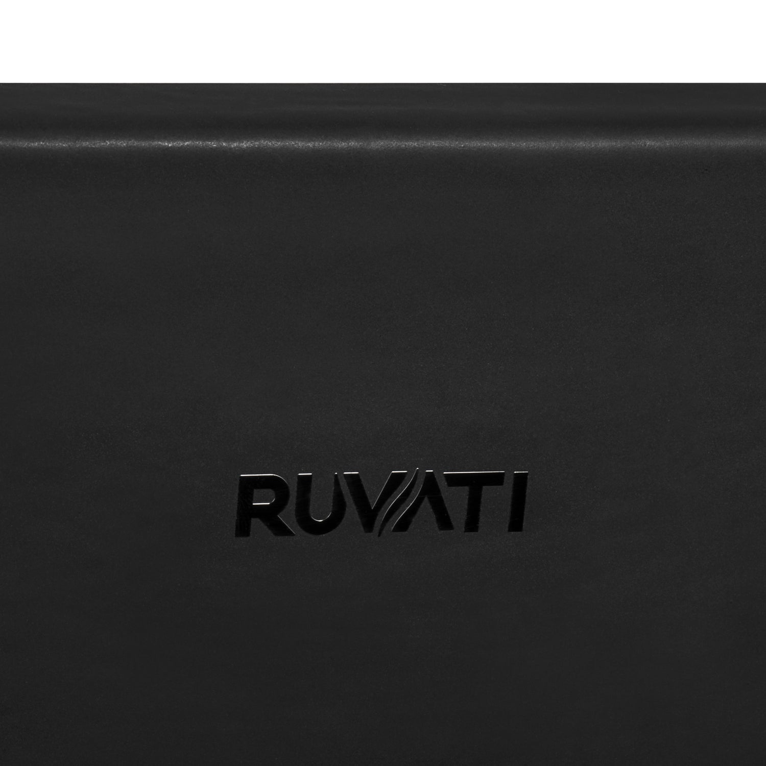 Ruvati 30-inch Matte Black and Brushed Gold Fireclay Modern Farmhouse Kitchen Sink Single Bowl