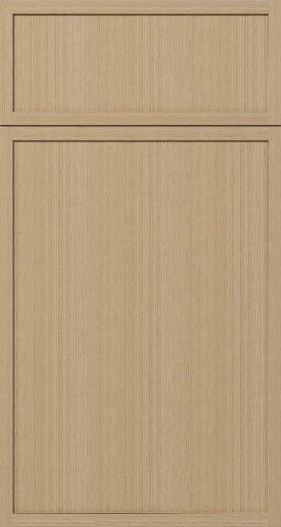 Slim White Oak Vanity Cabinet -  36"W x 34 1/2"H x 21"D