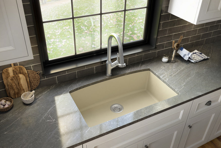 Undermount Quartz Composite 32" Single Bowl Kitchen Sink