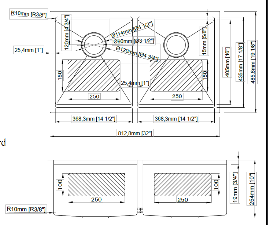Stainless Steel Equal Double Workstation Sink with Accessories