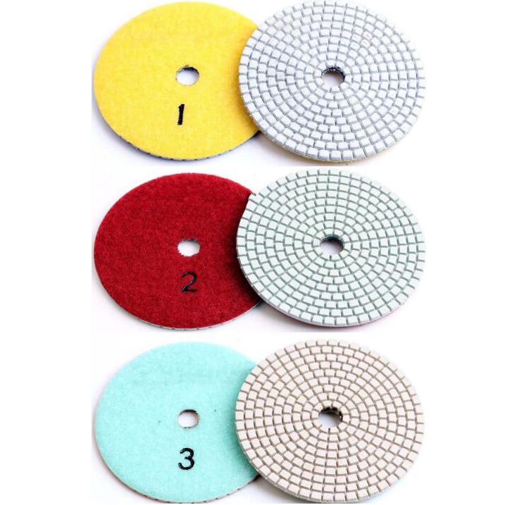 3-Step Polishing Pads for Dry/Wet Use