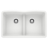 Diamond™ 32 x 19-1/4 in. No Hole Composite Double Bowl Undermount Kitchen Sink