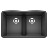 Diamond™ 32 x 19-1/4 in. No Hole Composite Double Bowl Undermount Kitchen Sink