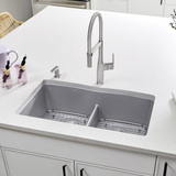 Diamond™ 32 x 19-1/4 in. No Hole Composite Double Bowl Undermount Kitchen Sink