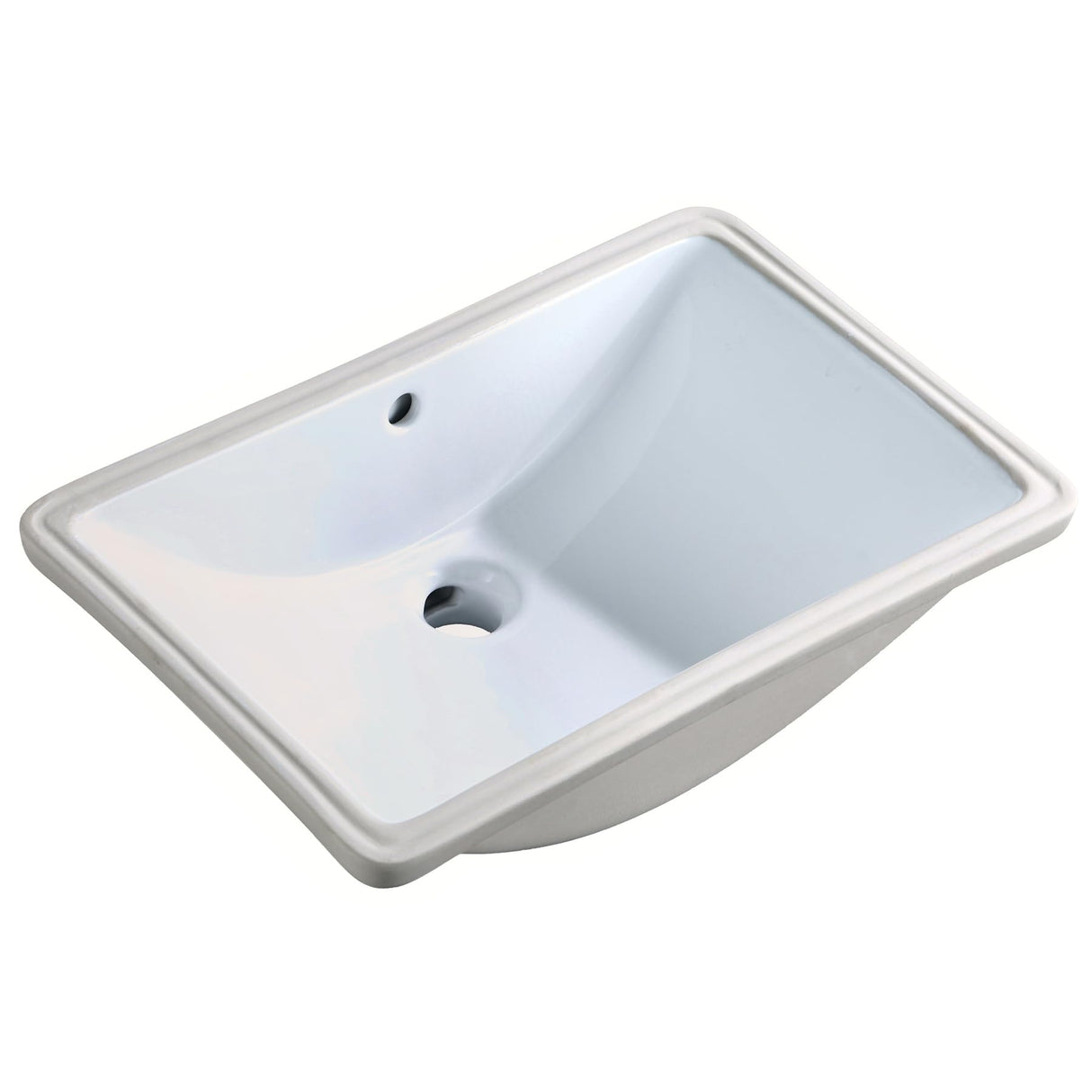 Undermount Vitreous China Vanity Sink-White 19x12