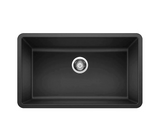 31" Granite Composite Kitchen Sink Black