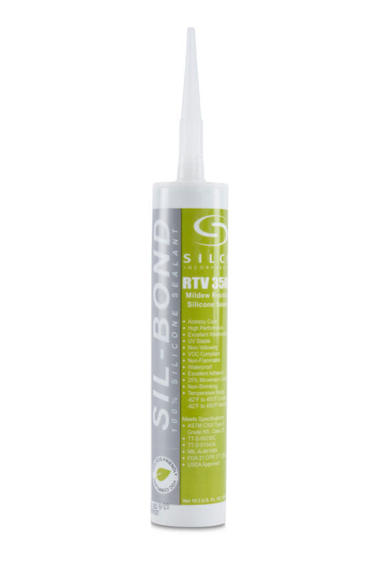 Sil-Bond RTV 3500 Mildew Resistant Silicone Sealant