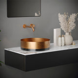 Karran Grantham Brushed Copper Wall-mount 1-Handle WaterSense Bathroom Sink Faucet