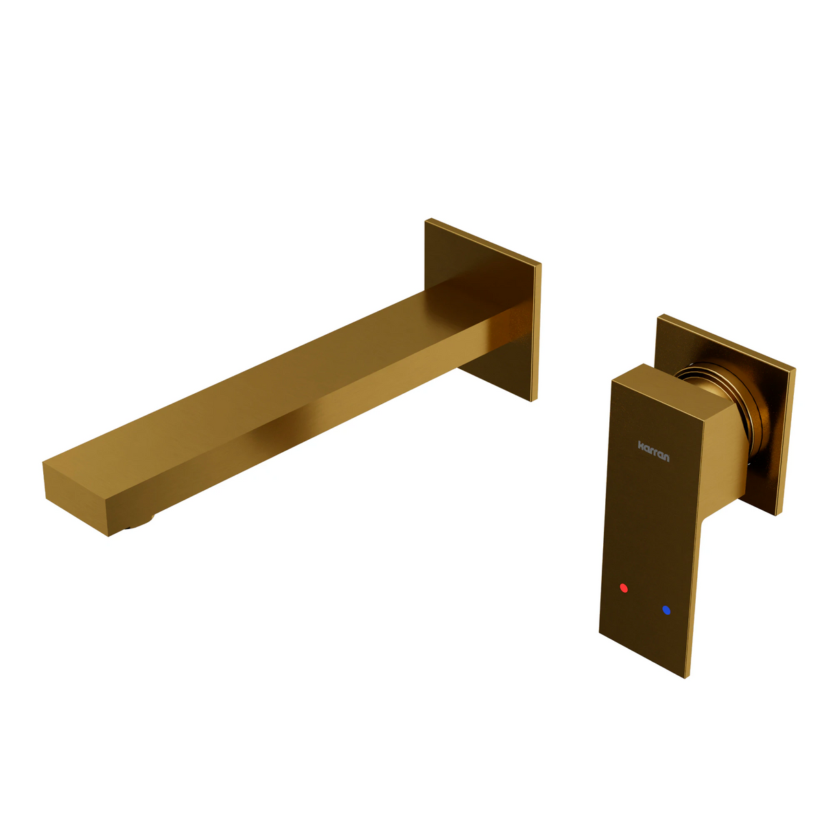 Karran Alberton Gold Wall-mount 1-Handle WaterSense Bathroom Sink Faucet