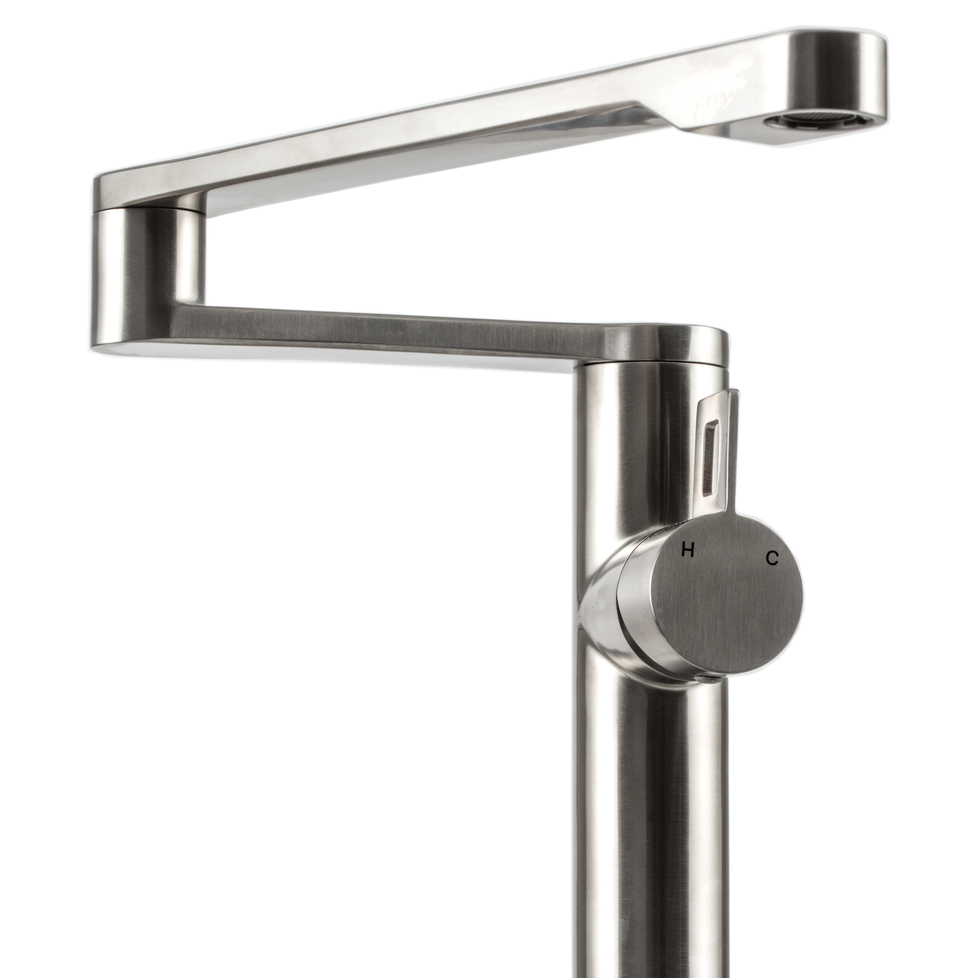 Brushed Nickel Extendable and Collapsible Kitchen and Bar Faucet KF1000-BN