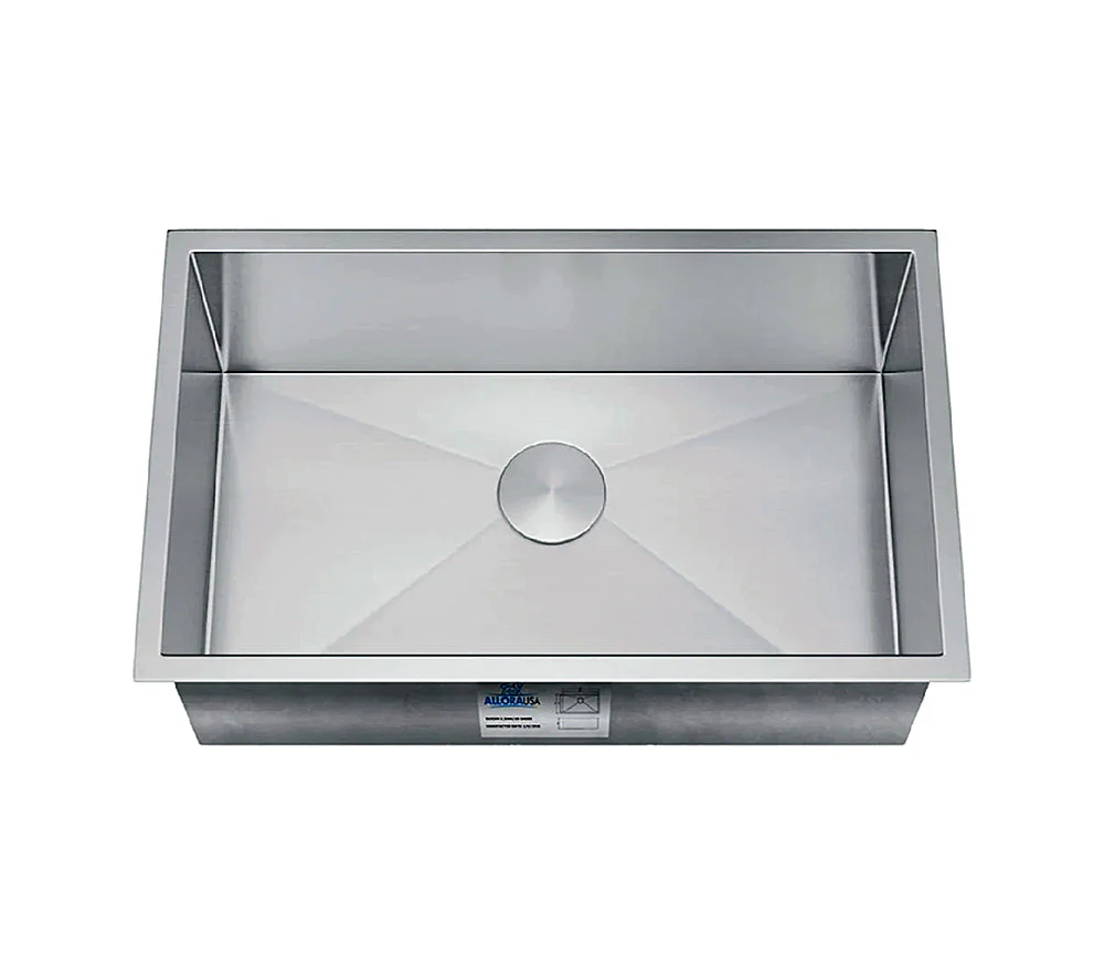 Undermount Bowl Handmade Stainless Steel Kitchen Sink 30"