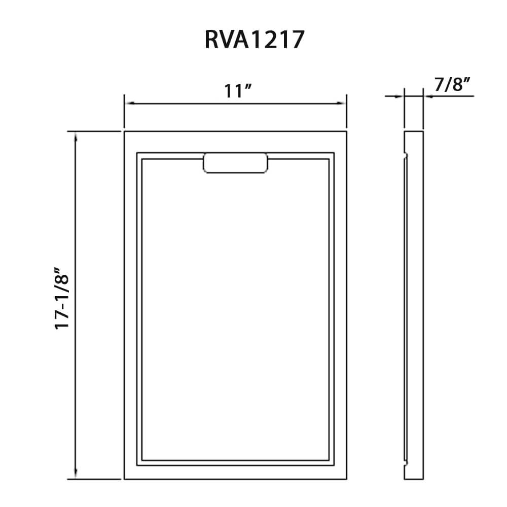 Ruvati LedgeFit 17.13-in L x 11-in W Wooden Cutting Board