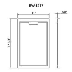 Ruvati LedgeFit 17.13-in L x 11-in W Bamboo Replacement Cutting Board