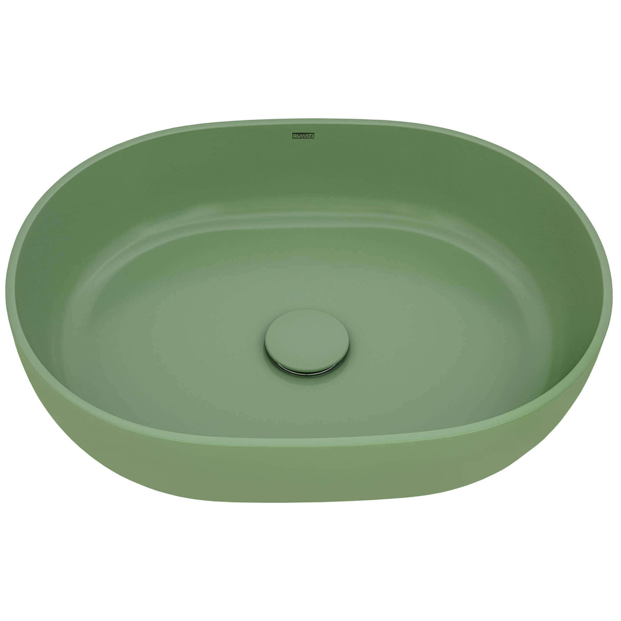 Ruvati 19-inch Avocado Lime Green epiStone Solid Surface Bathroom Vessel Sink