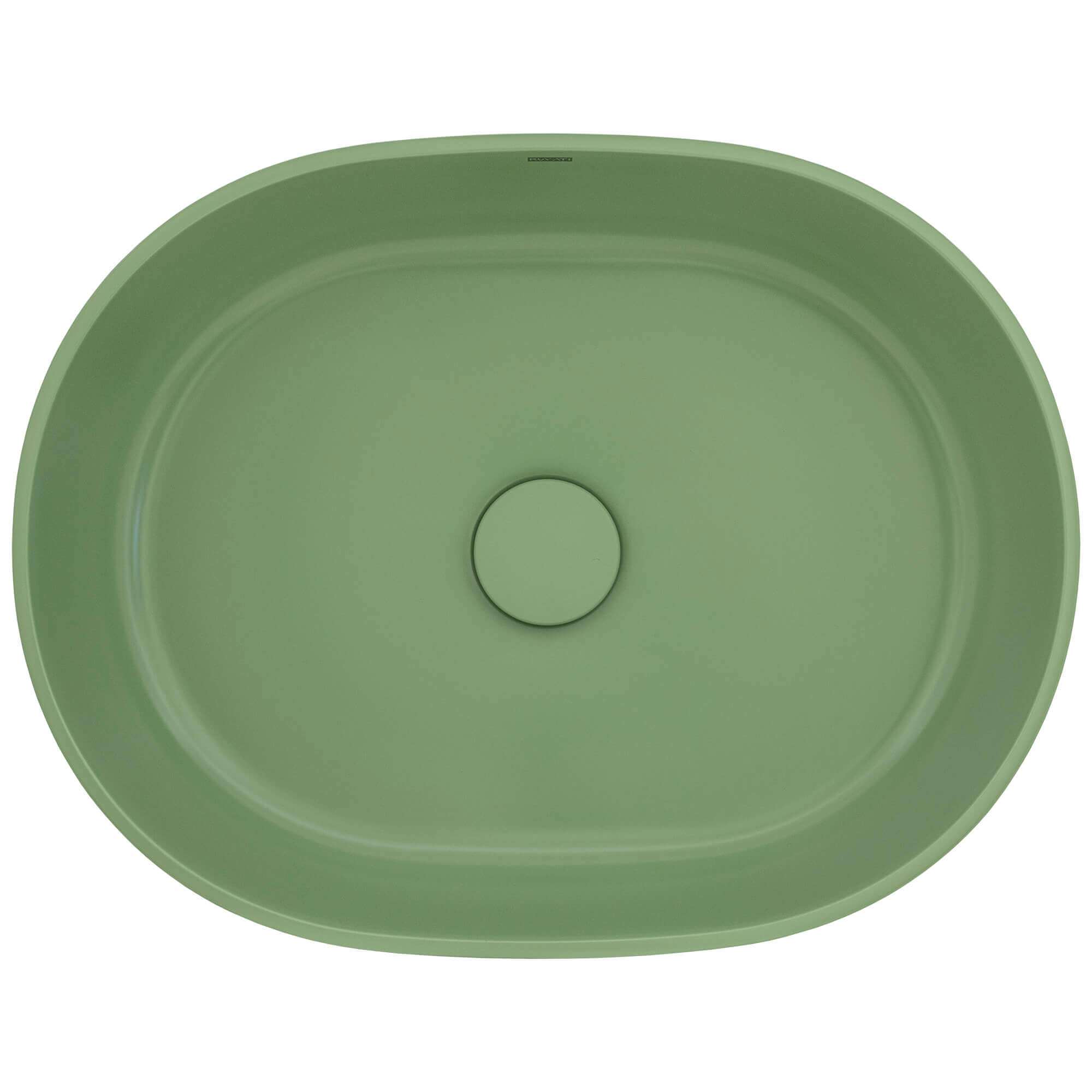 Ruvati 19-inch Avocado Lime Green epiStone Solid Surface Bathroom Vessel Sink