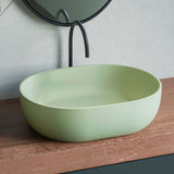 Ruvati 19-inch Avocado Lime Green epiStone Solid Surface Bathroom Vessel Sink