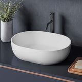 Ruvati 19-inch Pacific Blue epiStone Solid Surface Modern Bathroom Vessel Sink