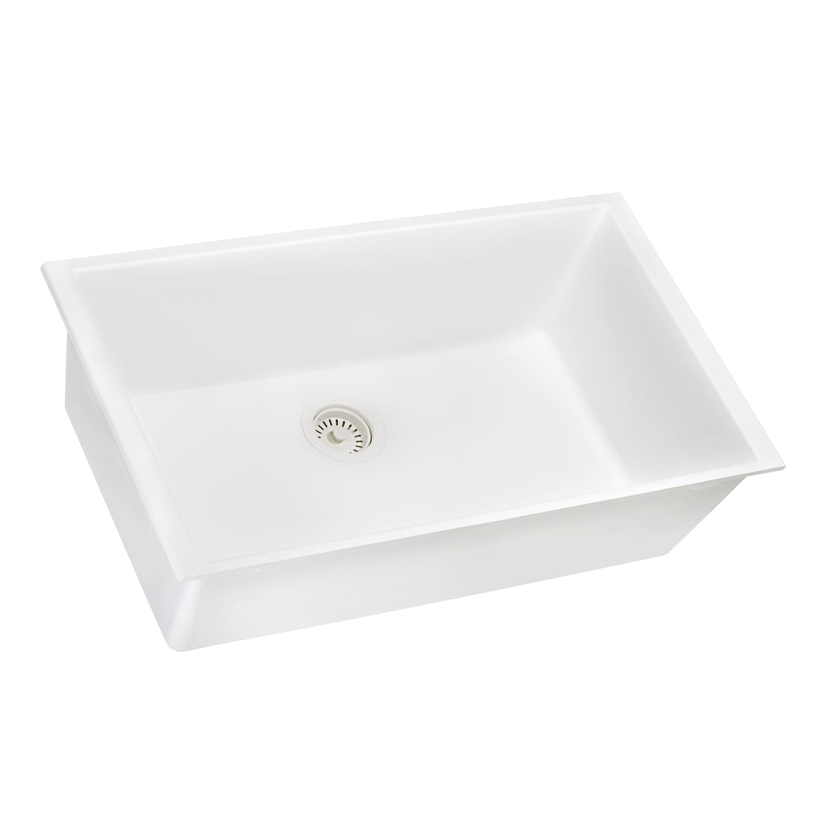 Ruvati 30 x 18 inch Granite Composite Undermount Single Bowl Kitchen Sink