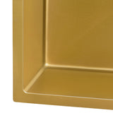 Ruvati 30-inch Undermount Satin Brass Matte Gold Stainless Steel Kitchen Sink 16 Gauge Single Bowl