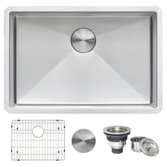 Ruvati 26-inch Undermount 16 Gauge Tight Radius Stainless Steel Kitchen Sink Single Bowl