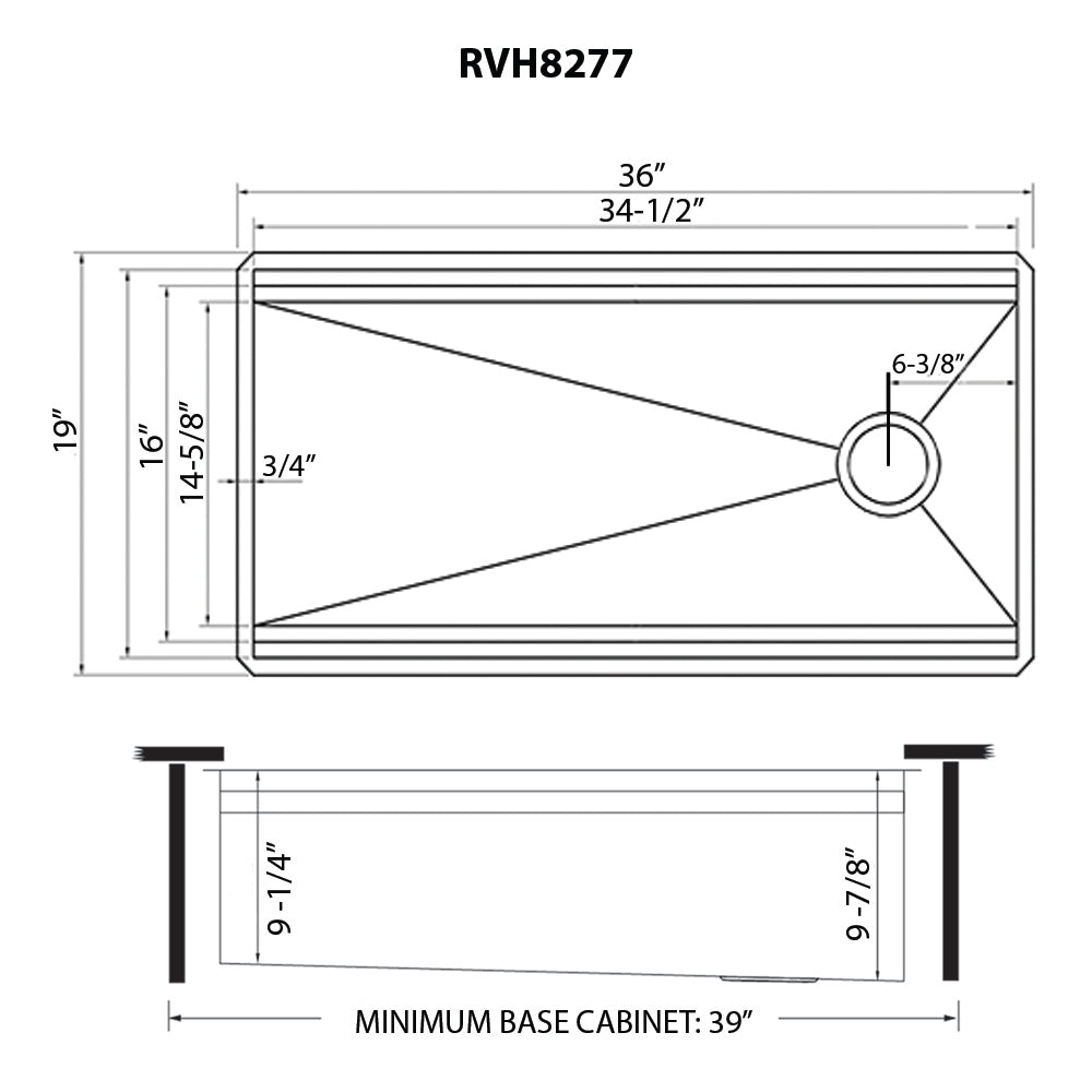 Ruvati 36-inch Workstation Dual Tier Ledge Kitchen Sink Undermount 16 Gauge Stainless Steel