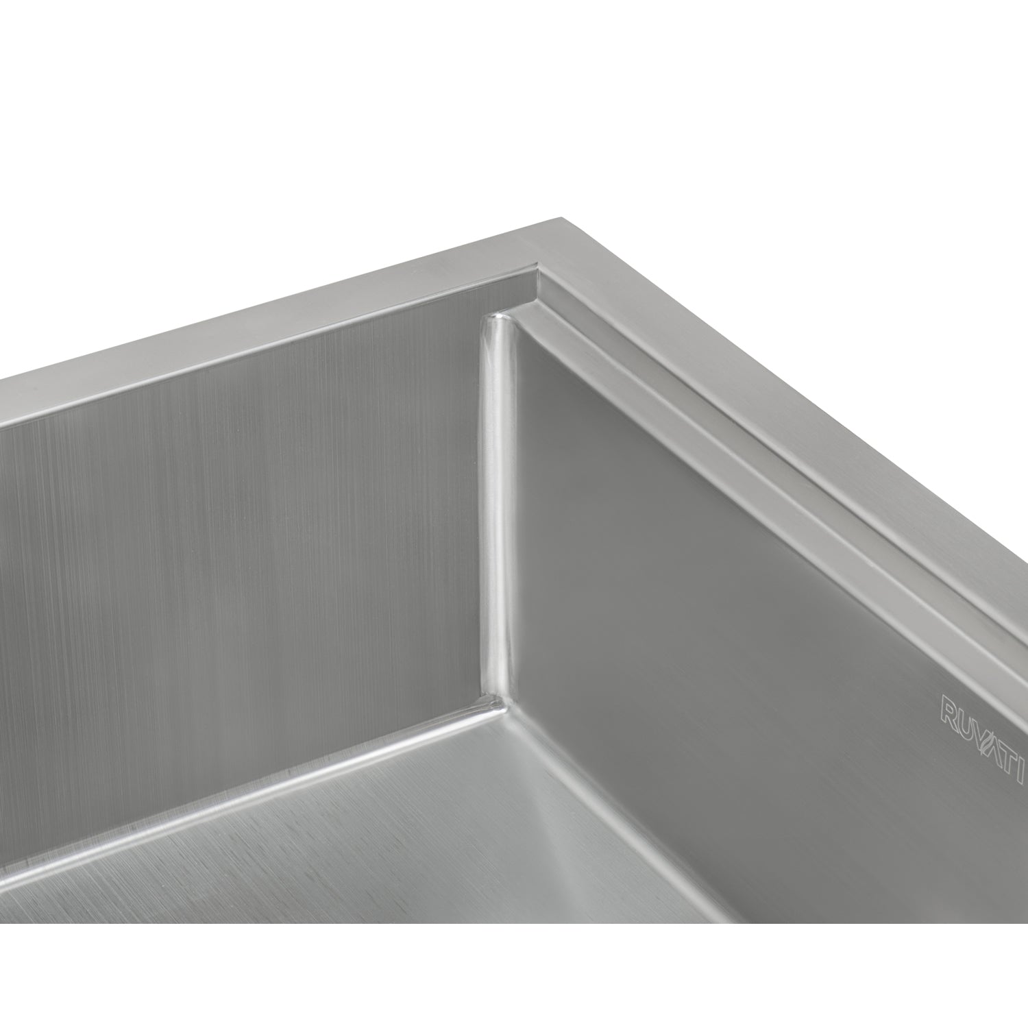 Ruvati 32-inch Workstation Ledge Rounded Corners Undermount 16 Gauge Kitchen Sink Single Bow