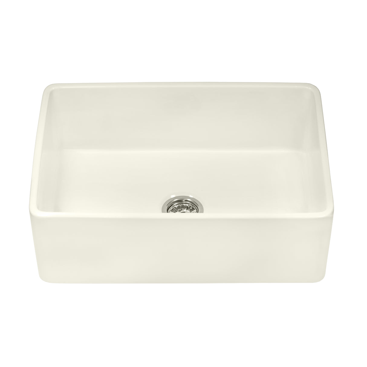 Ruvati 33 x 20 inch Fireclay Reversible Farmhouse Apron-Front Kitchen Sink Single Bowl – Biscuit