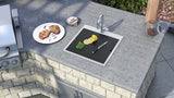 Ruvati Merino 21" Drop In Single Basin Stainless Steel Outdoor Sink with Basin Rack Included