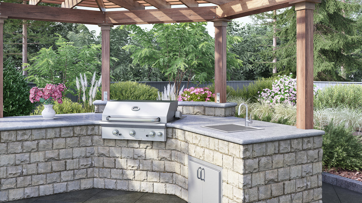 Ruvati Merino 21" Drop In Single Basin Stainless Steel Outdoor Sink with Basin Rack Included