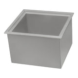 Ruvati Insulated Ice Chest Sink 21 x 20 inch Outdoor BBQ Marine Grade T-316 Topmount Stainless Steel