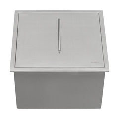 Ruvati Insulated Ice Chest Sink 21 x 20 inch Outdoor BBQ Marine Grade T-316 Topmount Stainless Steel