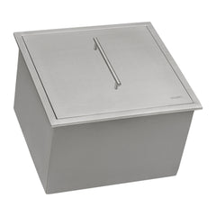 Ruvati Insulated Ice Chest Sink 21 x 20 inch Outdoor BBQ Marine Grade T-316 Topmount Stainless Steel