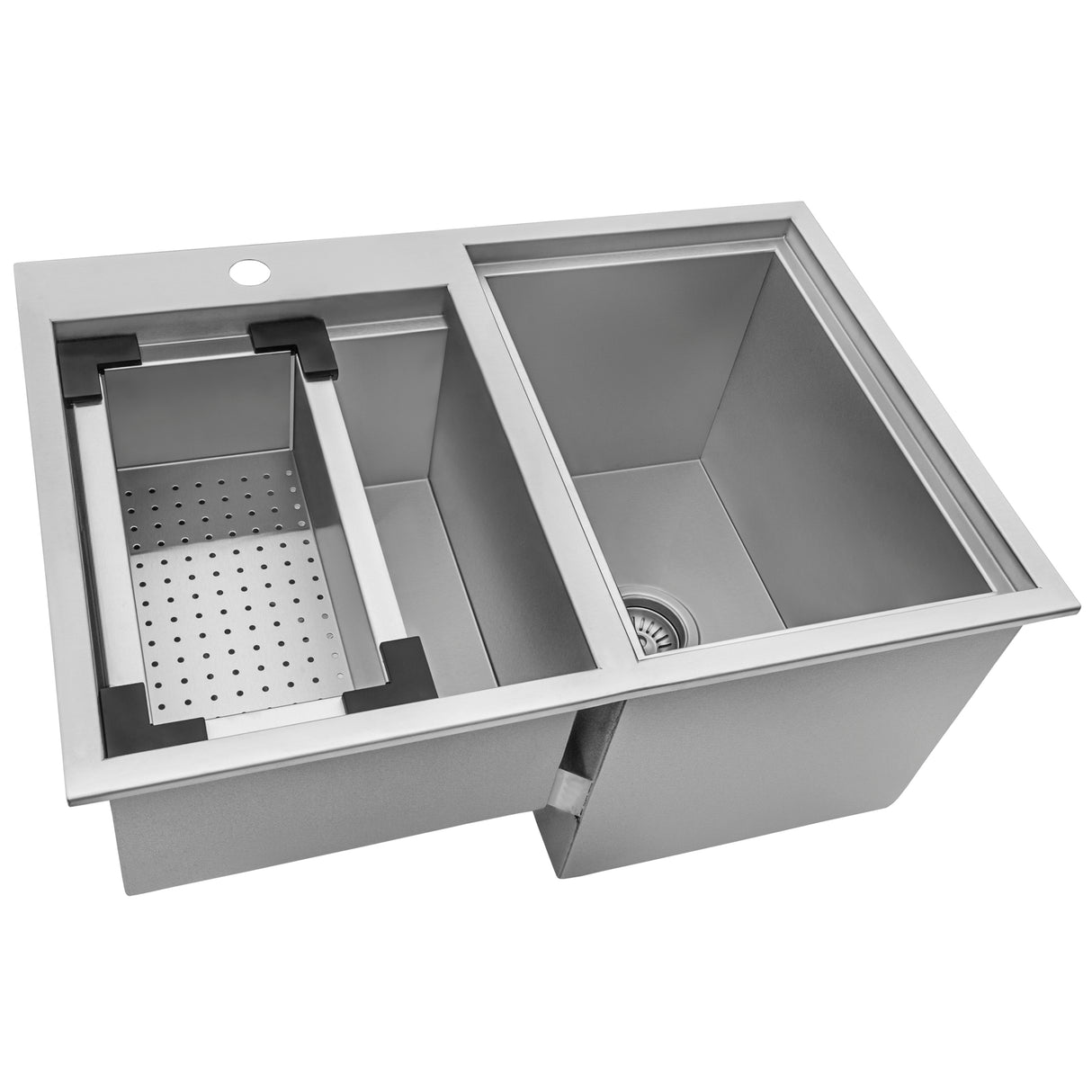 Ruvati Insulated Ice Chest and Outdoor Sink 29 x 20 inch BBQ Workstation Stainless Steel