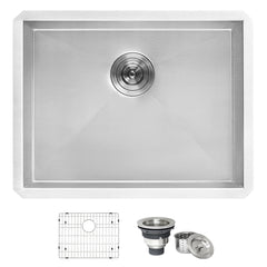 Ruvati 21″ x 18″ x 12″ Deep Laundry Utility Sink Undermount 16 Gauge Stainless Steel