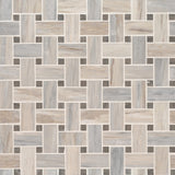 Angora 12x12 Polished Basketweave Tile