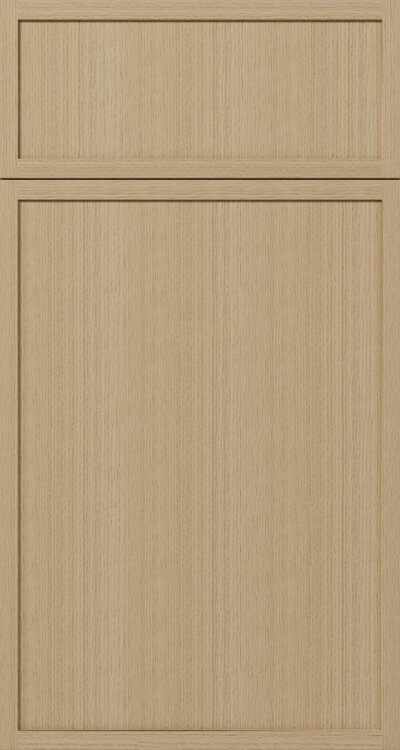 Slim White Oak Vanity Cabinet - 24"W x 34 1/2"H x 21"D