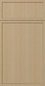 Slim White Oak Vanity Cabinet - 24"W x 34 1/2"H x 21"D