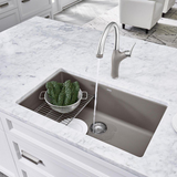 Precis™ 32 x 19 in. No Hole Granite Composite Single Bowl Undermount Kitchen Sink