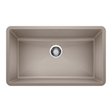 Precis™ 32 x 19 in. No Hole Granite Composite Single Bowl Undermount Kitchen Sink