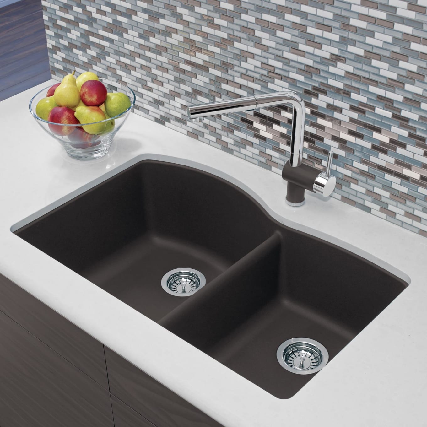 Diamond 32" Undermount Double Basin SILGRANIT Kitchen Sink