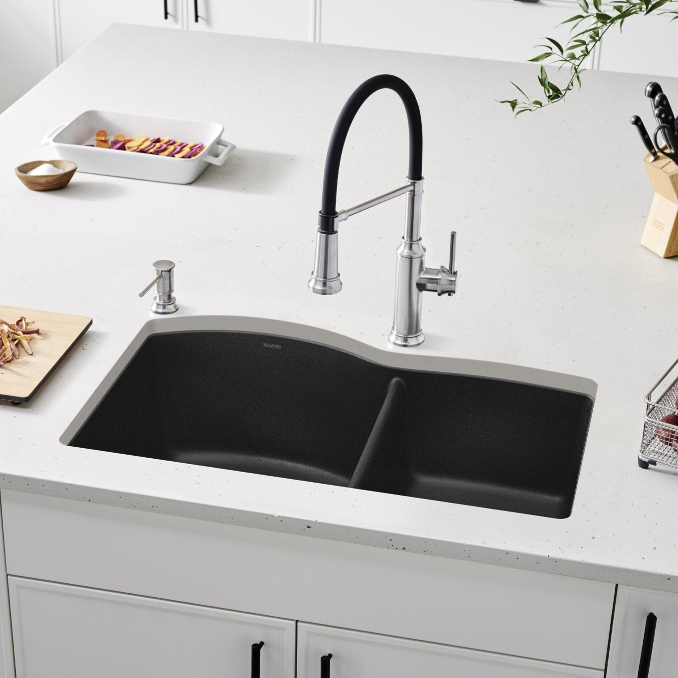 Diamond 32" Undermount Double Basin SILGRANIT Kitchen Sink