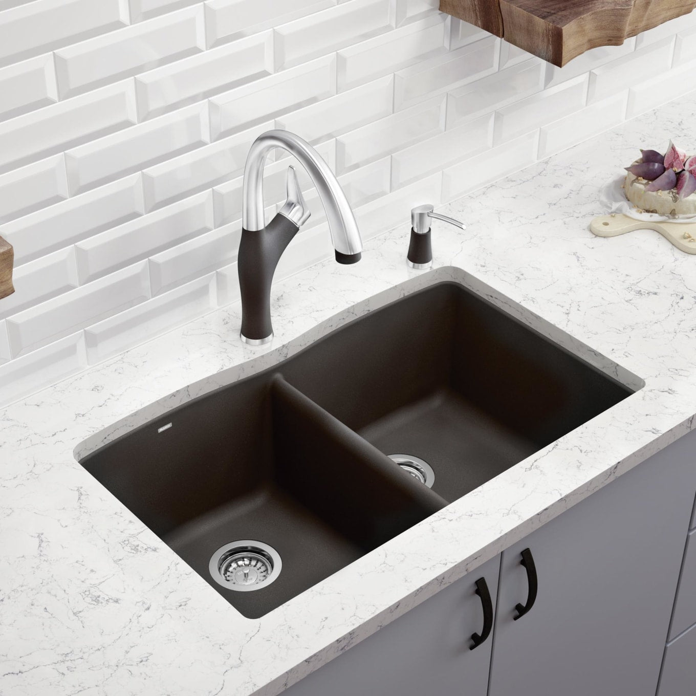 Diamond 32" Undermount Double Basin SILGRANIT Kitchen Sink