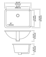 Sink 18x12 Trench Rectangle