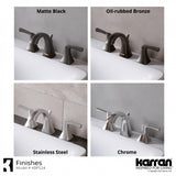 Karran Randburg KBF524 2-Handle Three Hole Widespread Bathroom Faucet with Matching Pop-up Drain