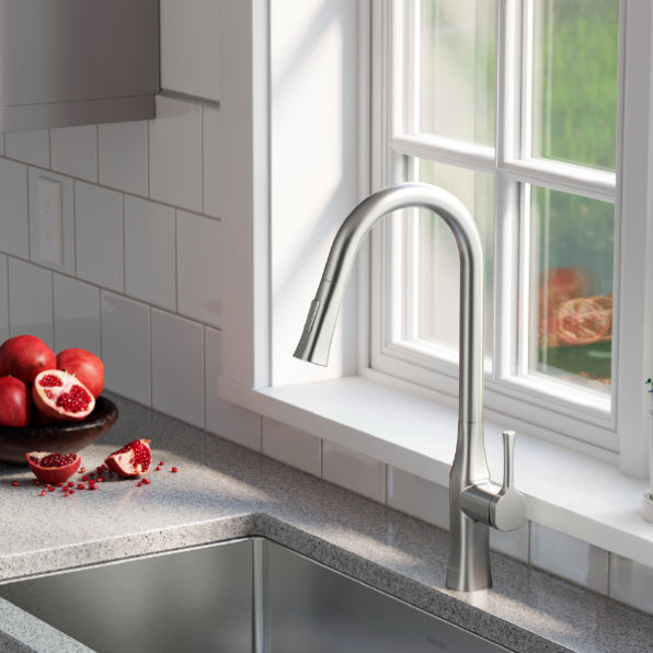 Karran Standerton KKF140 Single Handle Pull-Down Sprayer Kitchen Faucet