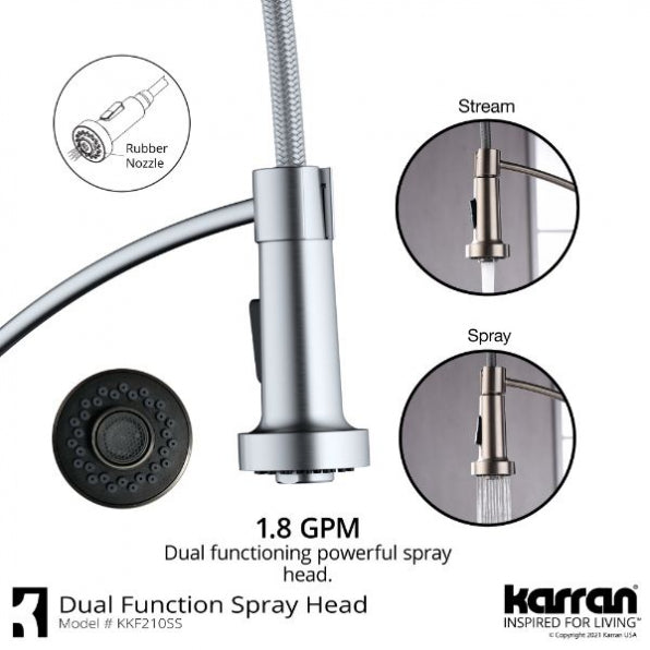 Scottsdale Single-Handle Pull-Down Sprayer Kitchen Faucet