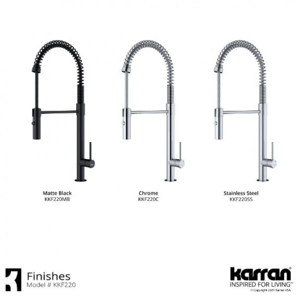 Karran Bluffton Single-Handle Pull-Down Sprayer Kitchen Faucet