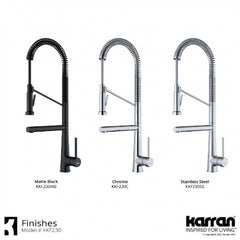 Karran Tumba Single-Handle Pull-Down Sprayer Kitchen Faucet