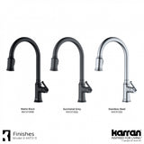 Karran Auburn One-Handle Pull Down Dual Function Sprayer Kitchen Faucet