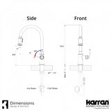 Karran Auburn One-Handle Pull Down Dual Function Sprayer Kitchen Faucet